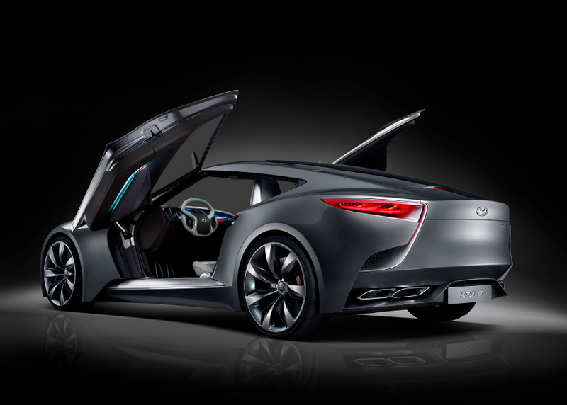 Illustration for article titled The Hyundai HND-9 Concept Is A Sexy Korean GT